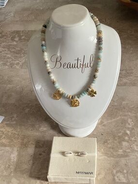 MAYAMAR Amazonite Beaded 18” Necklace